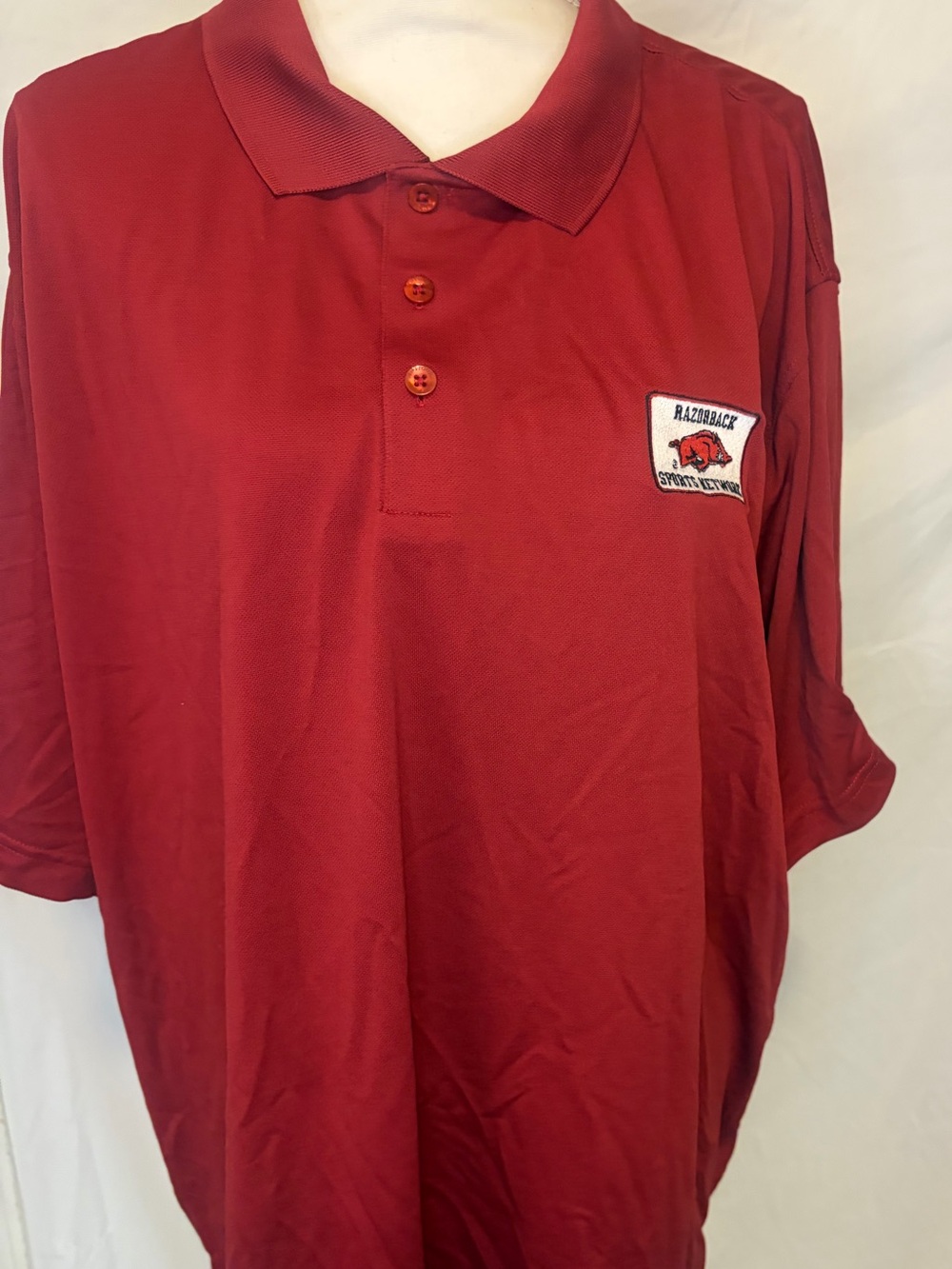 Arkansas Razorback Sports Network polo shirt - Men’s XXL - embroidered logo